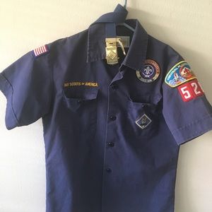 Boy cub scout’s Central Florida Council uniform shirt youth medium with belt